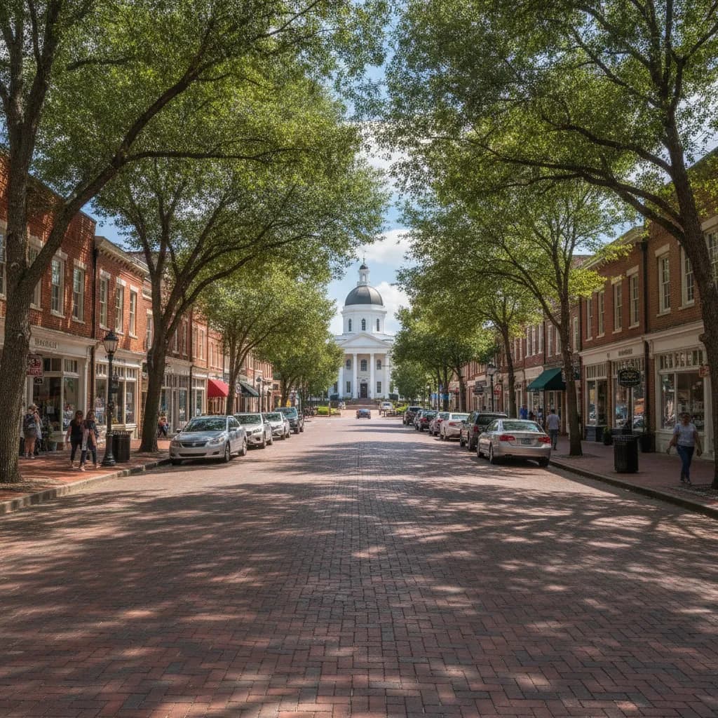 View of University, MS
