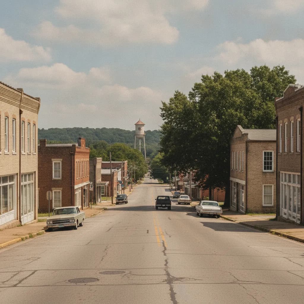 View of Yazoo City, MS
