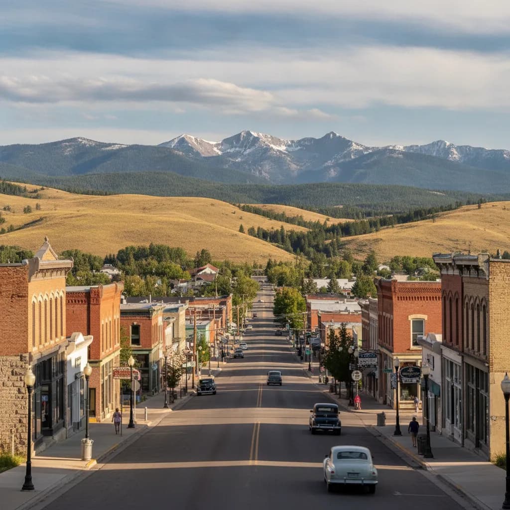 View of Anaconda, MT