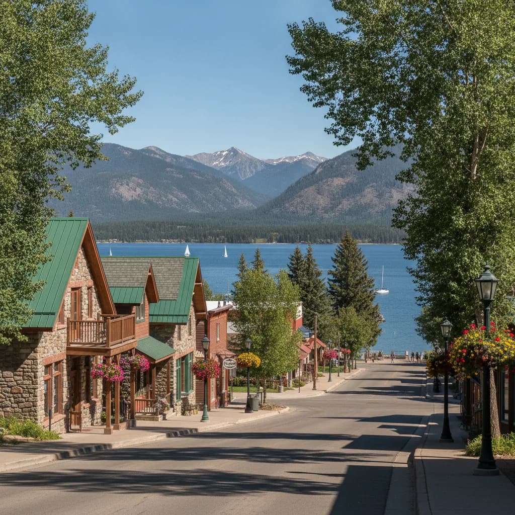 View of Bigfork, MT