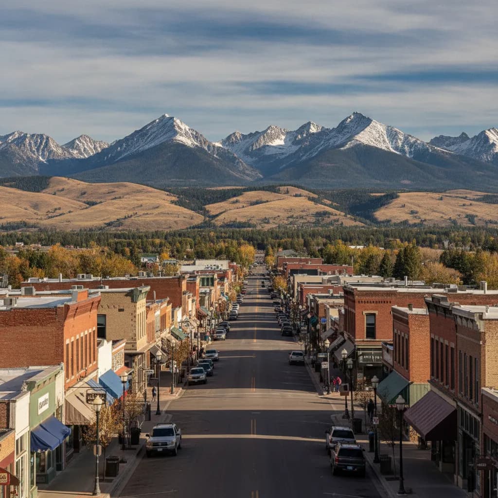 View of Bozeman, MT