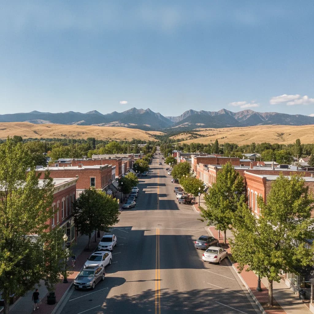 View of Dillon, MT