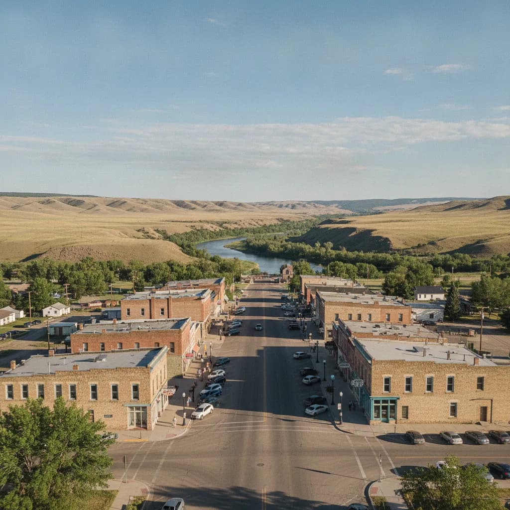 View of Glendive, MT