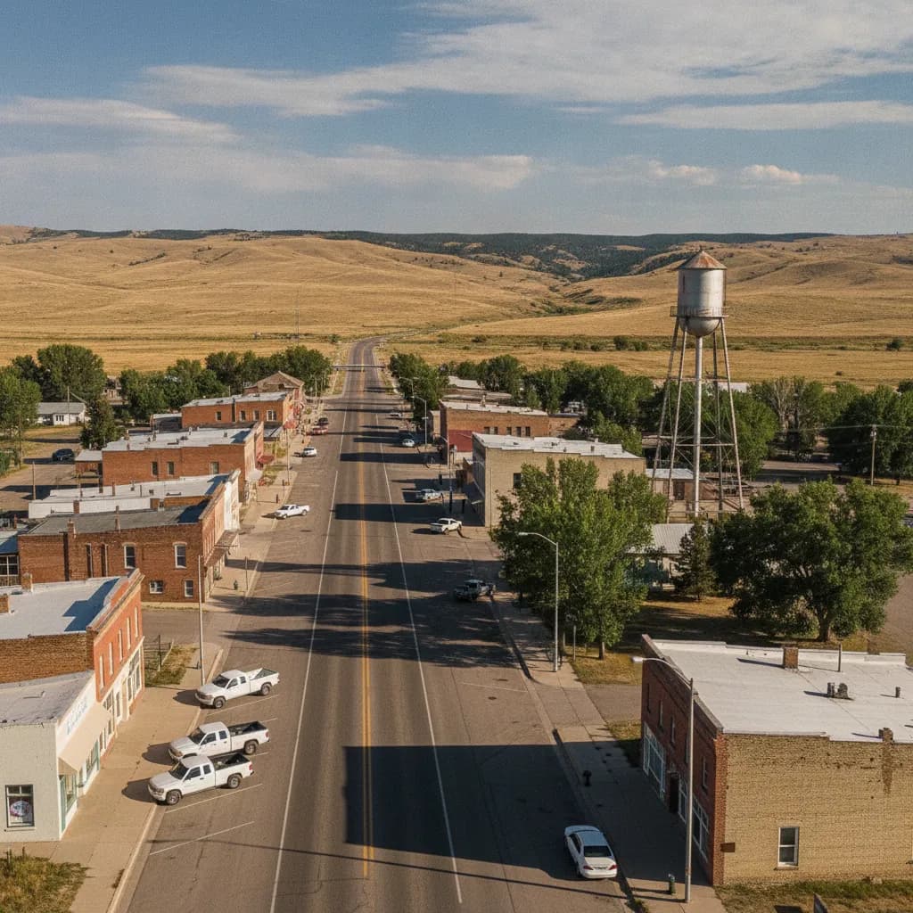 View of Hardin, MT