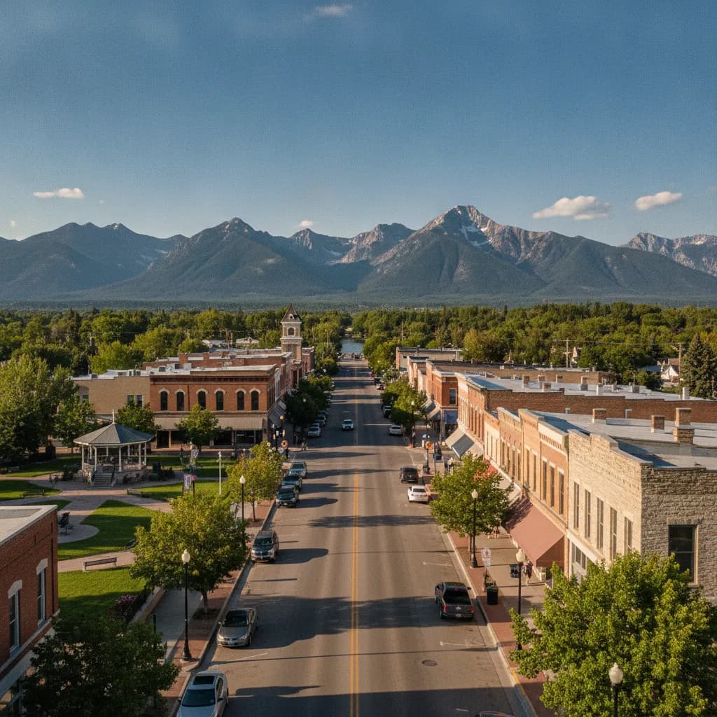 View of Kalispell, MT