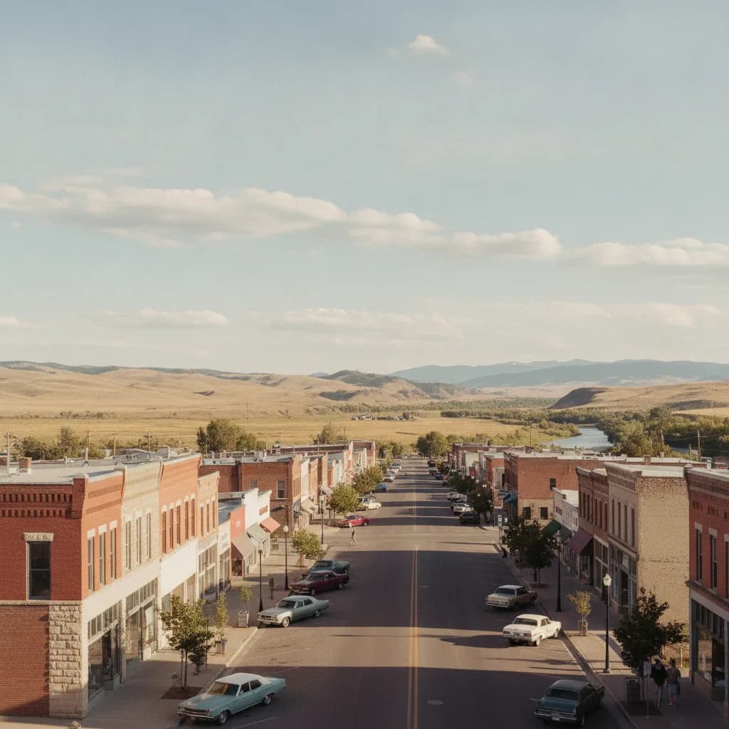 View of Laurel, MT