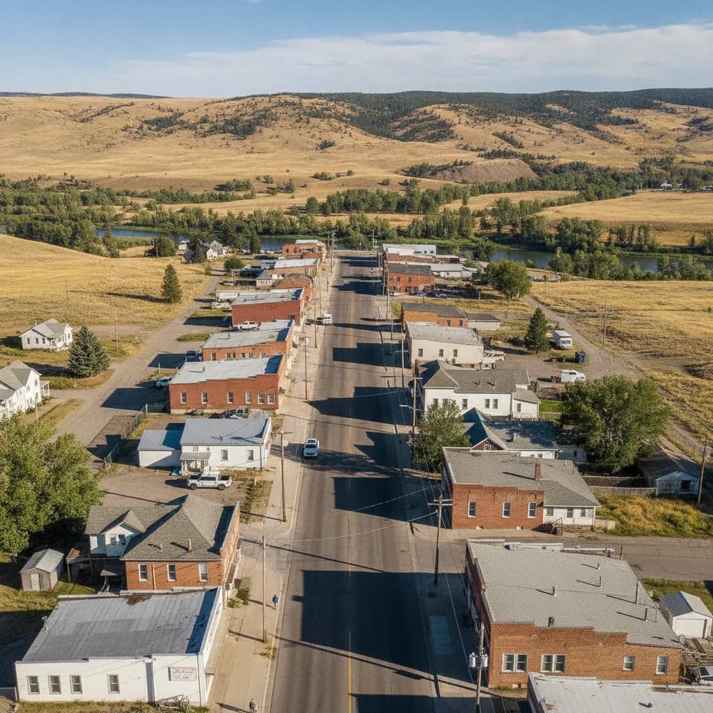 View of Lockwood, MT