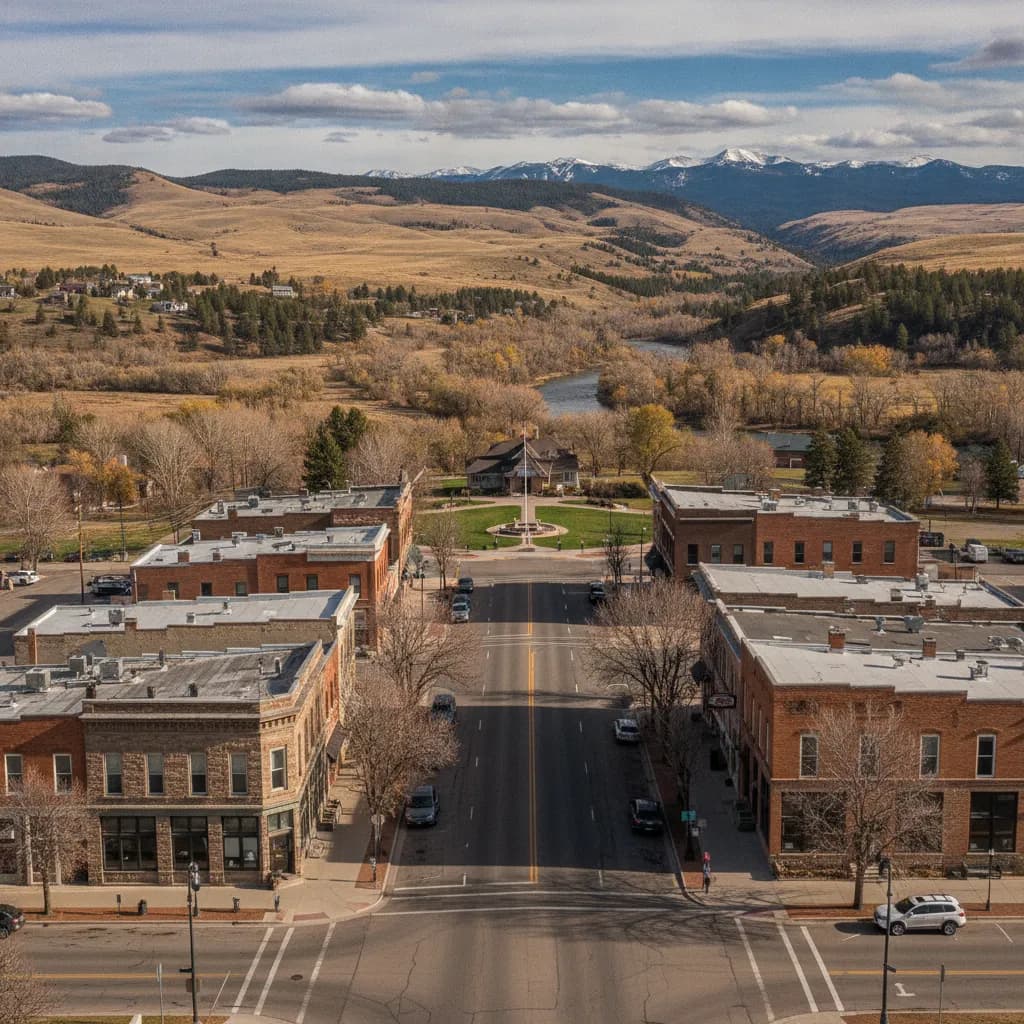 View of Malmstrom AFB, MT