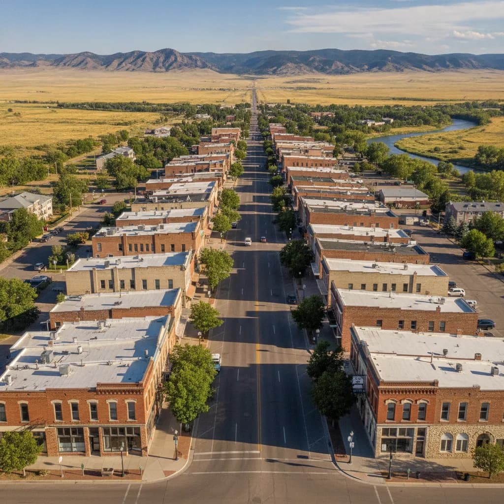 View of Miles City, MT