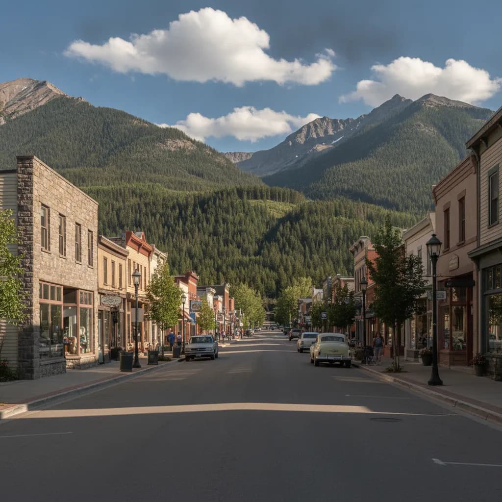 View of Whitefish, MT