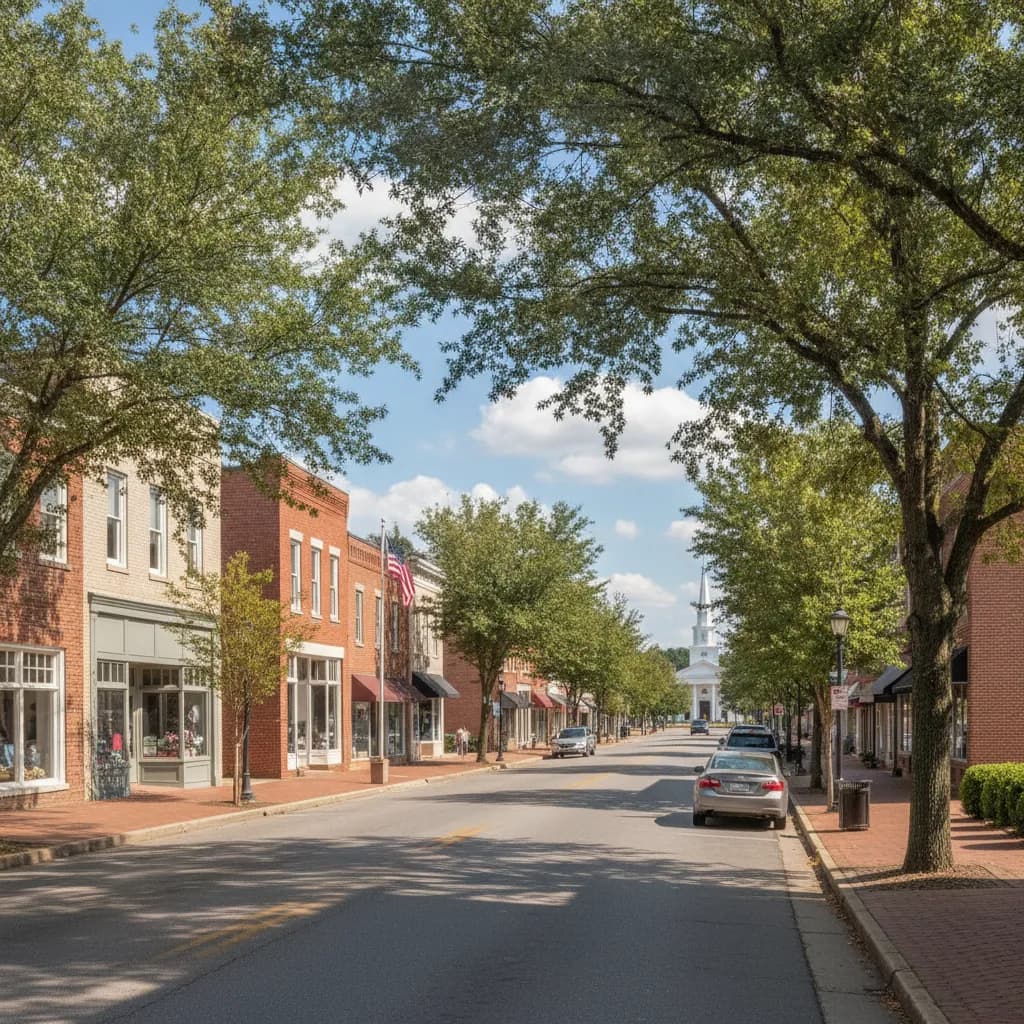 View of Angier, NC