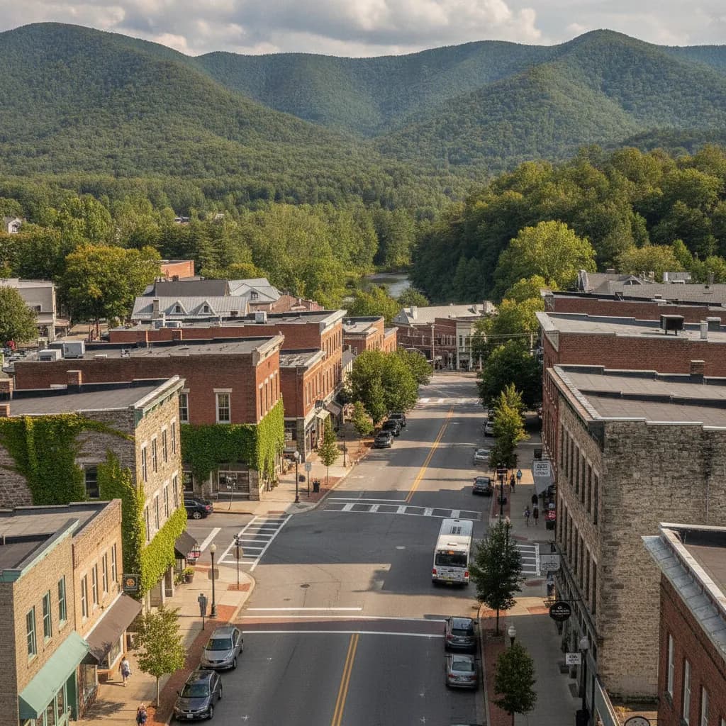 View of Boone, NC