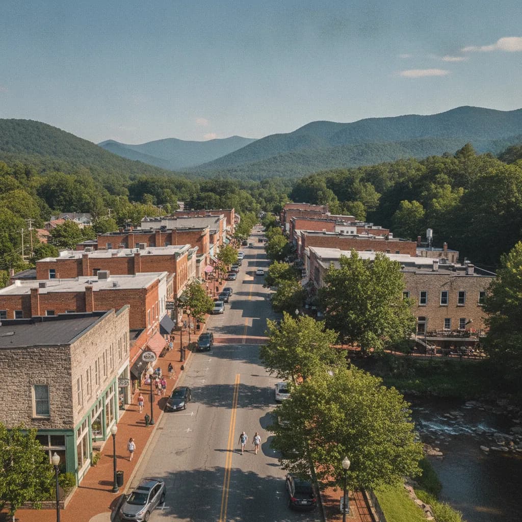 View of Brevard, NC
