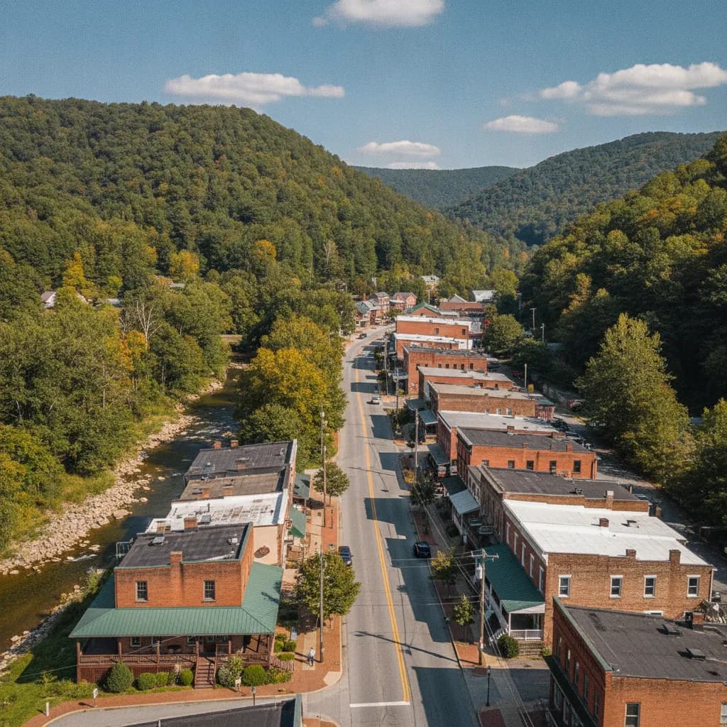 View of Cullowhee, NC