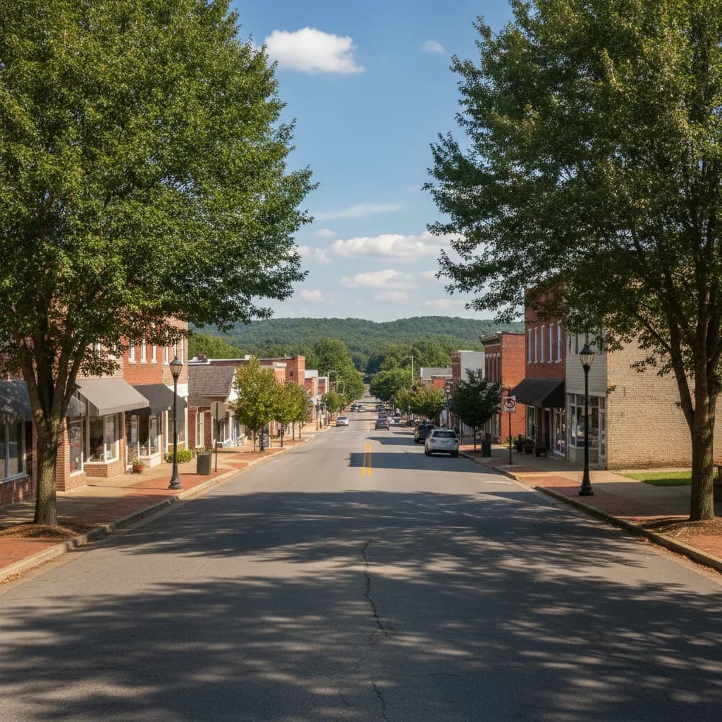 View of Erwin, NC