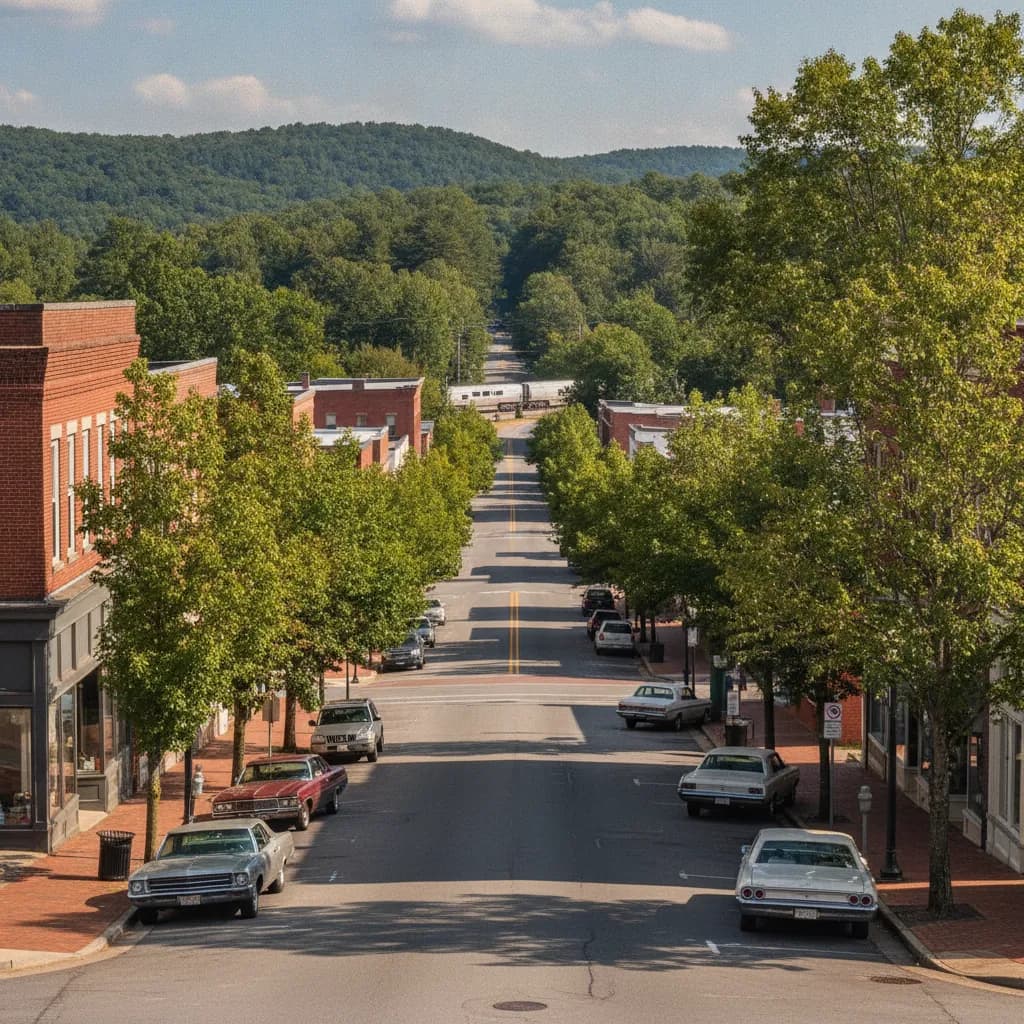 View of Forest City, NC