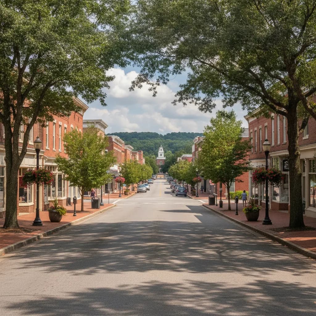 View of Laurinburg, NC