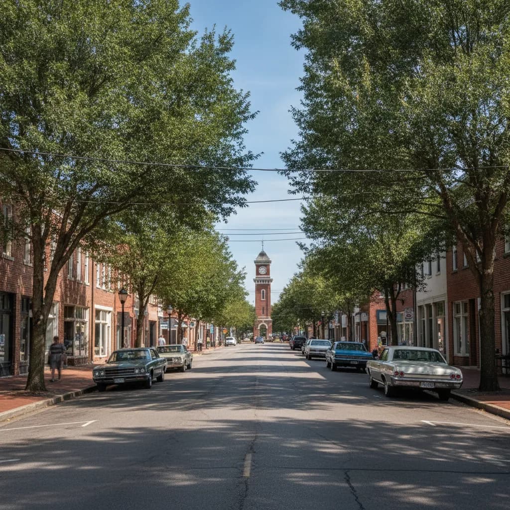 View of Lexington, NC