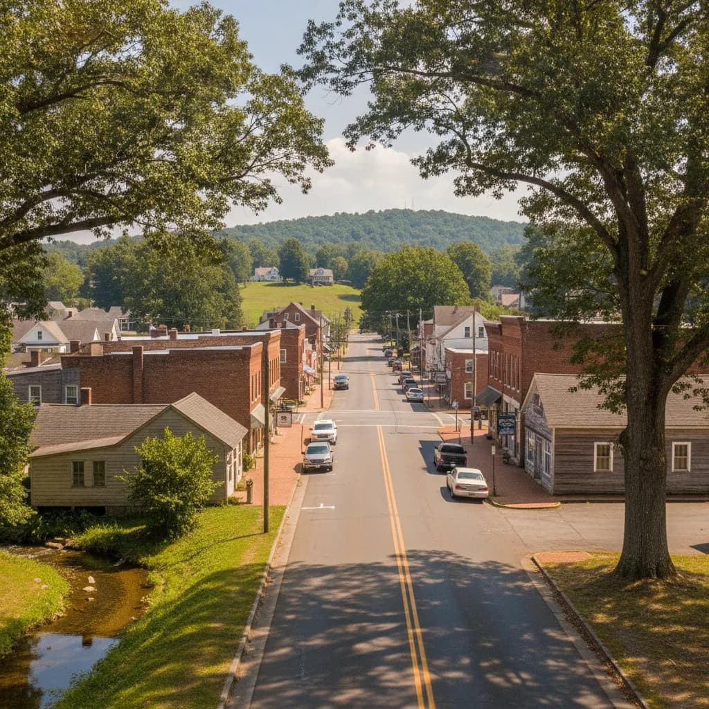 View of Long View, NC