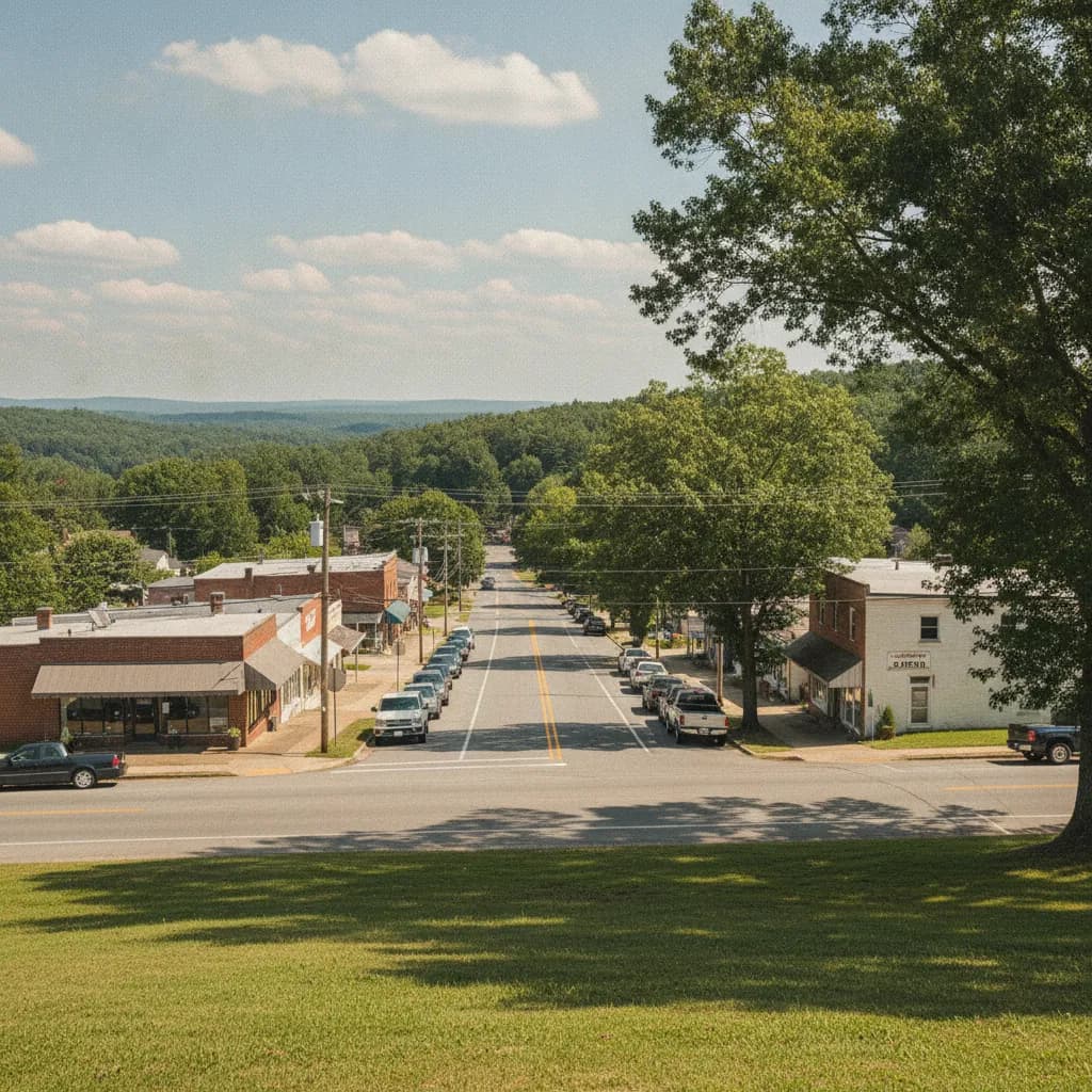 View of Lowesville, NC