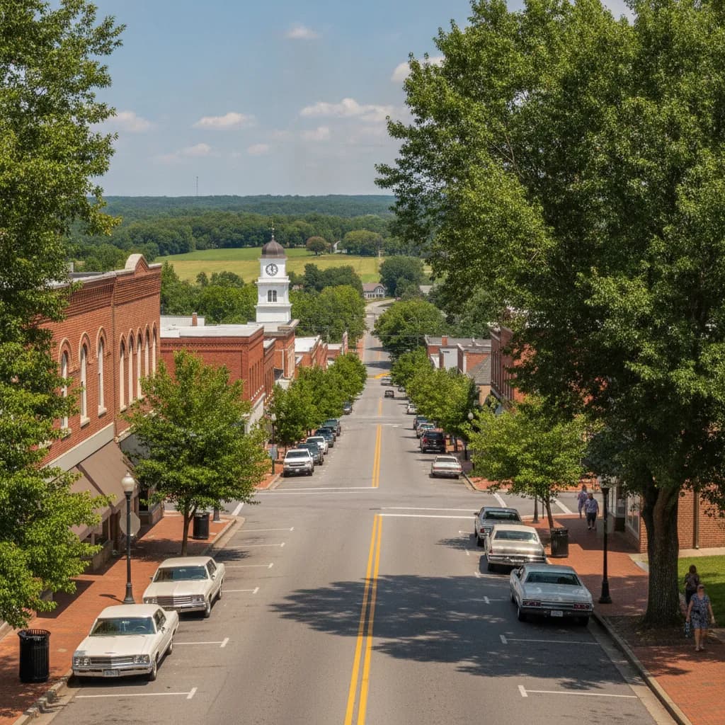 View of Mount Olive, NC