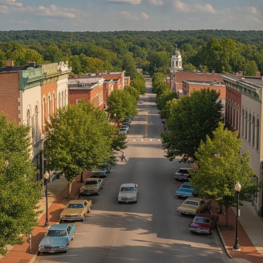 View of Reidsville, NC