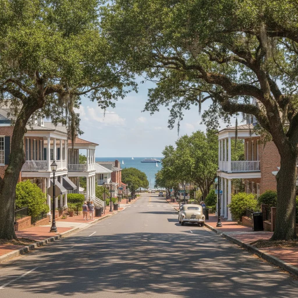 View of Southport, NC