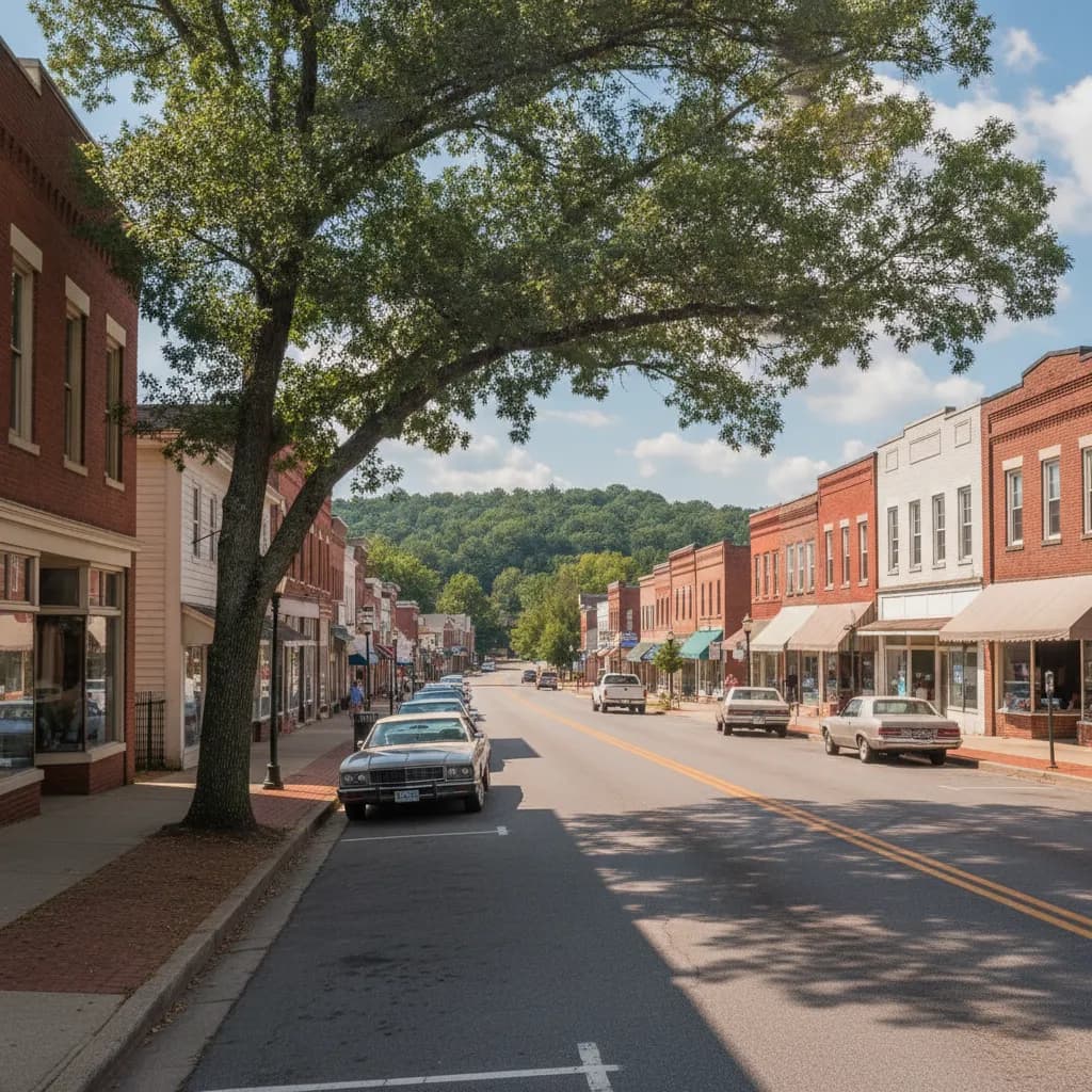 View of Stanley, NC