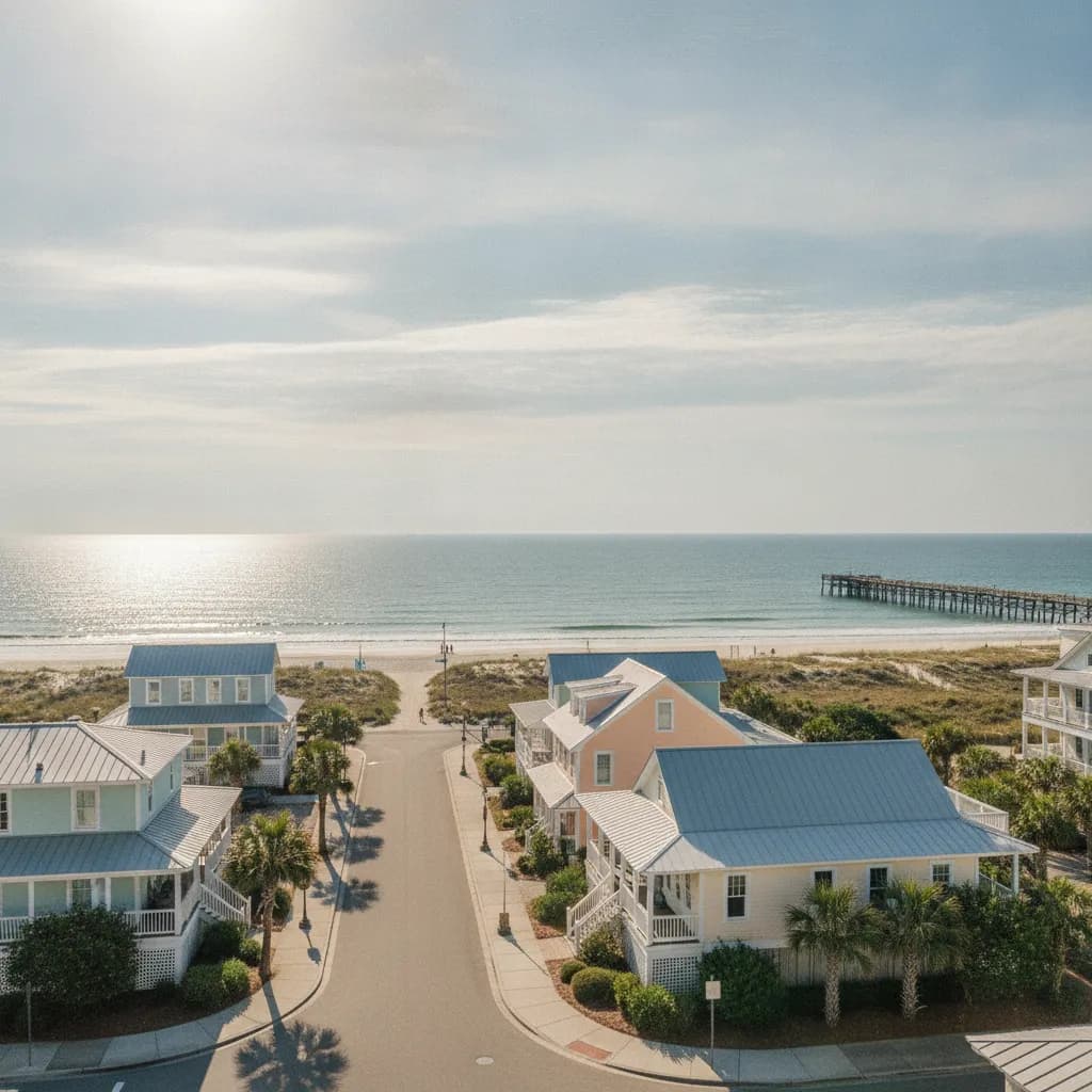 View of Sunset Beach, NC