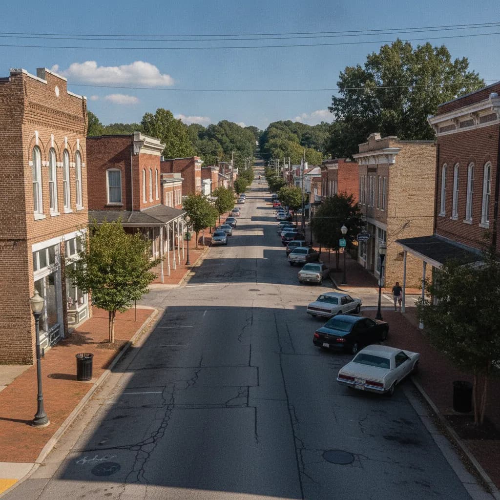 View of Wadesboro, NC