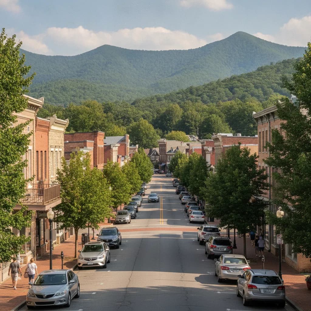View of Waynesville, NC