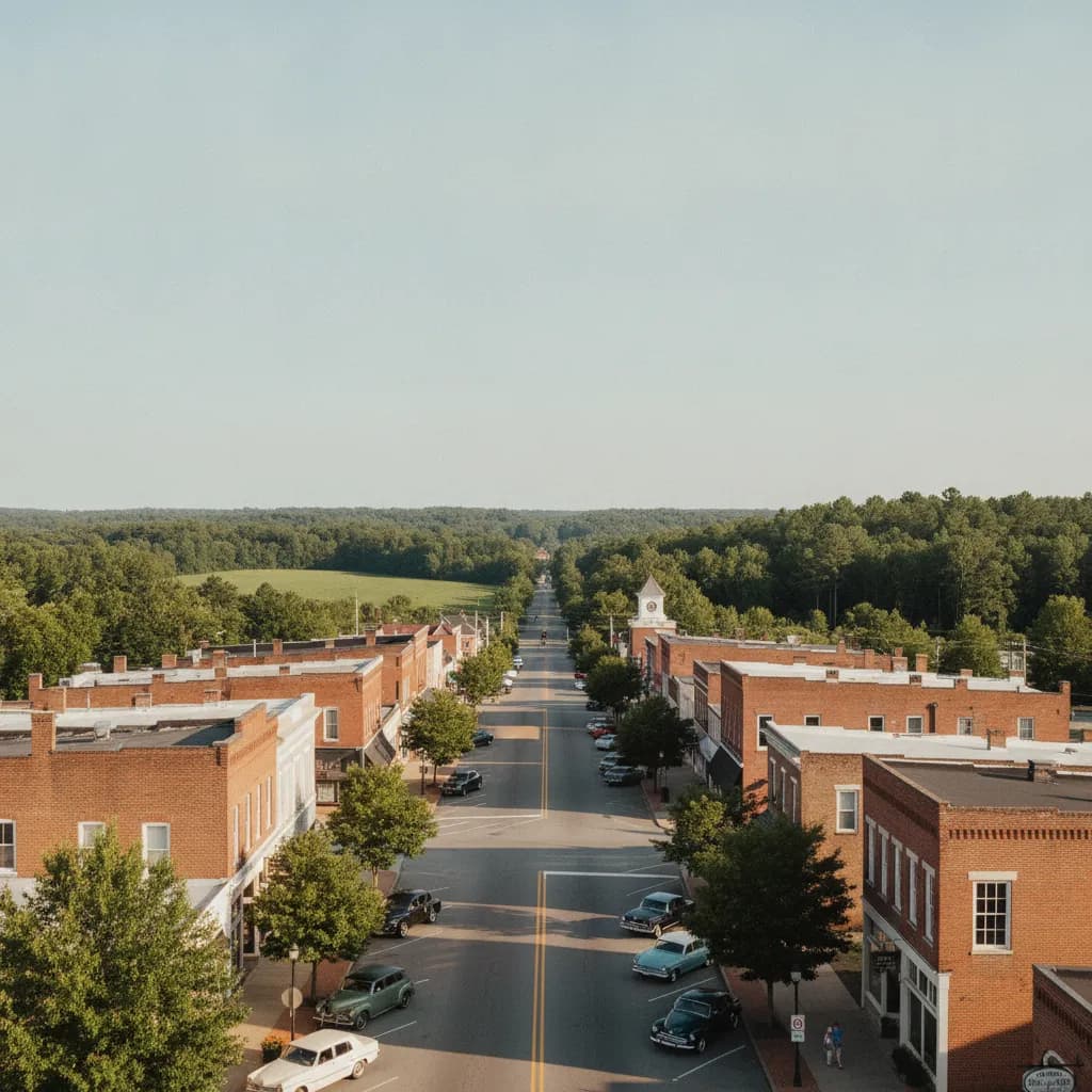 View of Wendell, NC