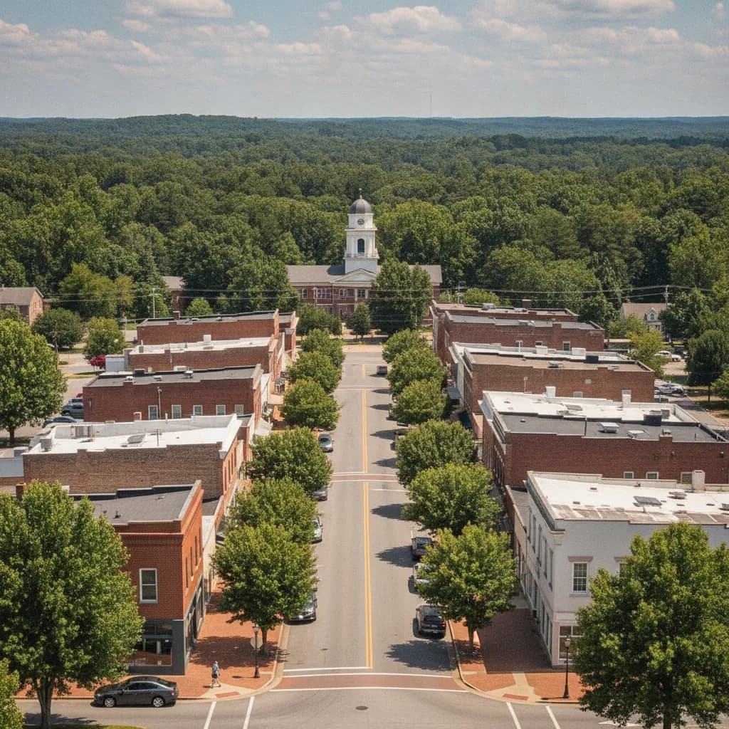 View of Wingate, NC