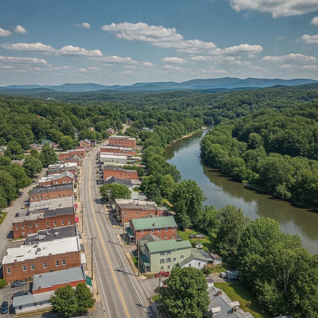 View of Woodfin, NC