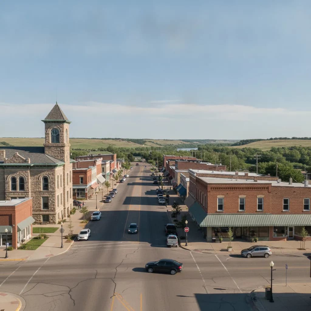 View of Mandan, ND