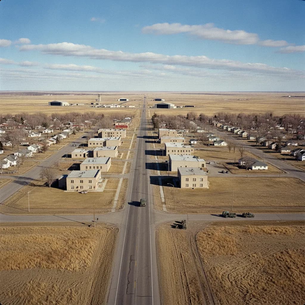 View of Minot AFB, ND