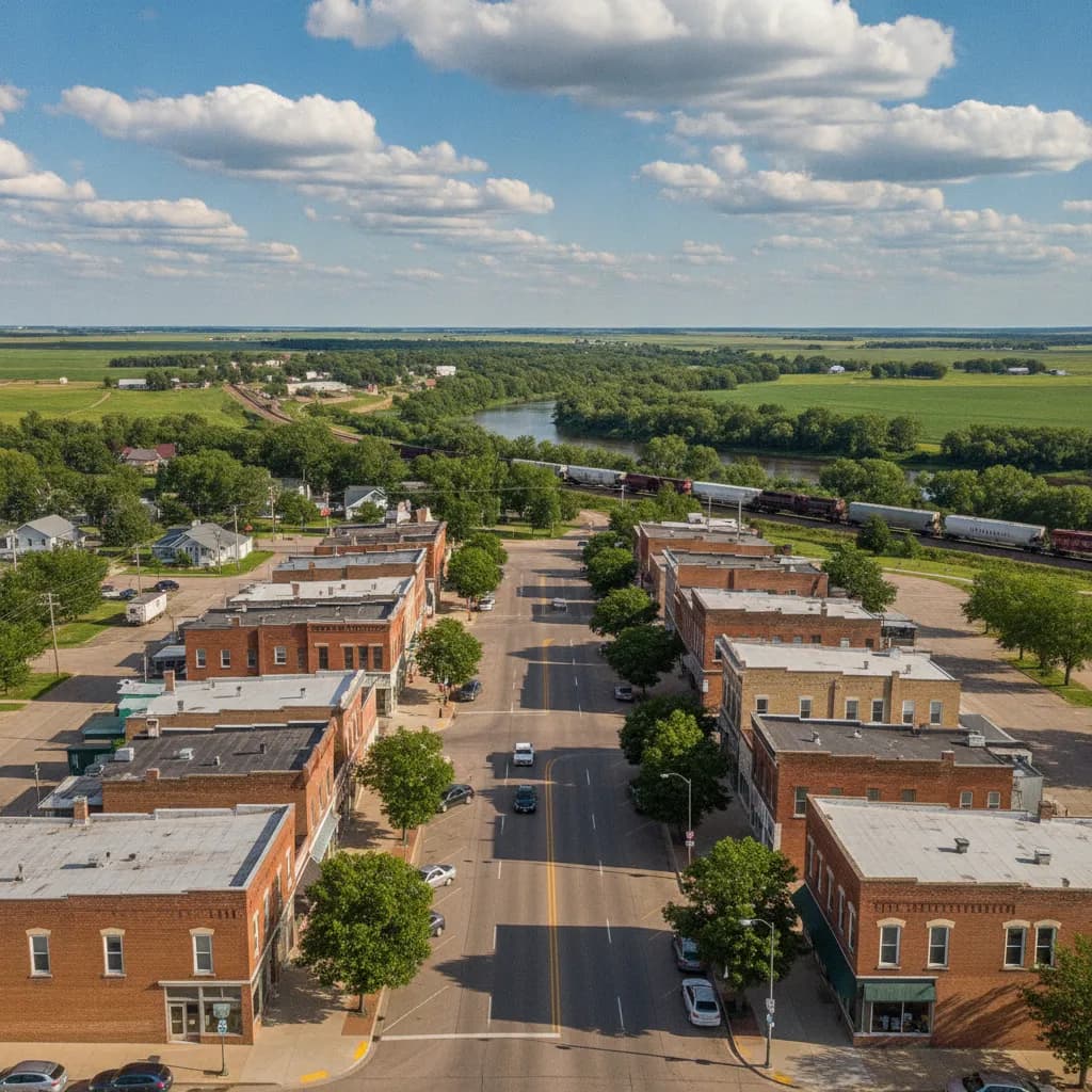 View of Wahpeton, ND