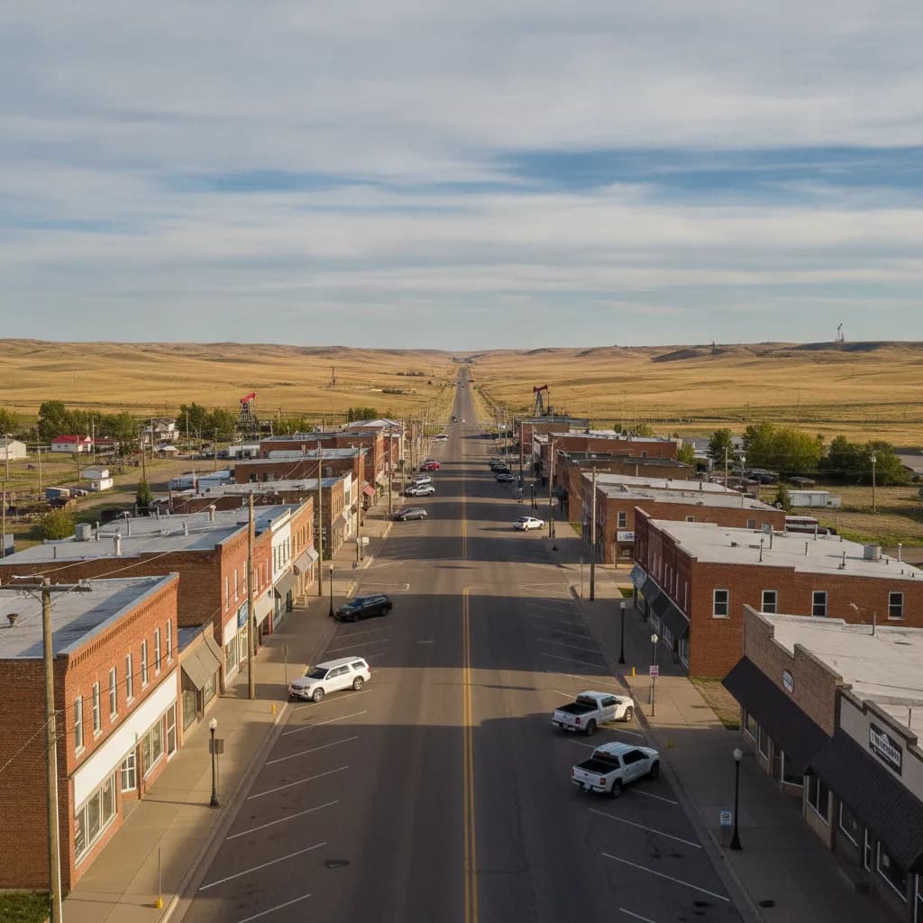 View of Watford City, ND
