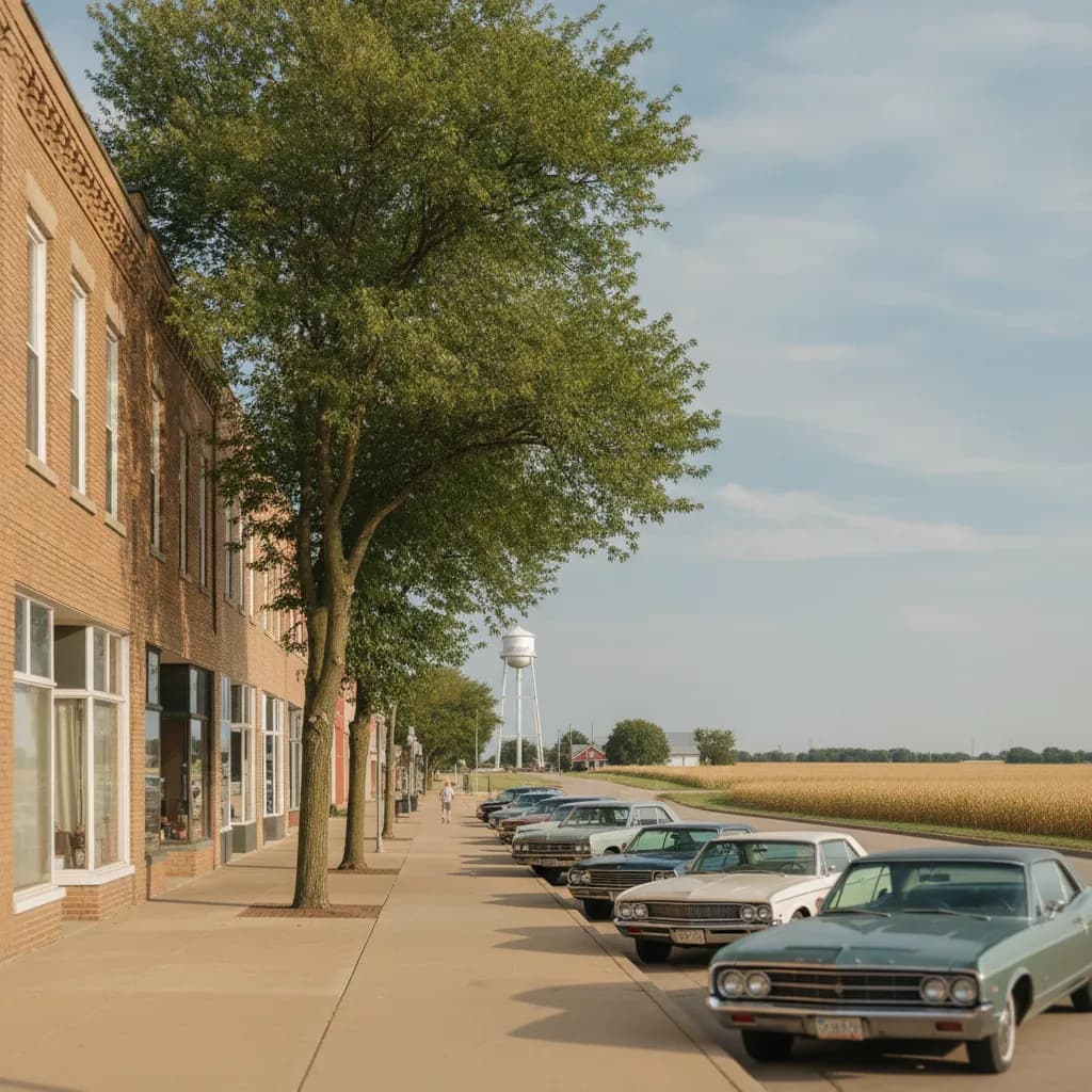 View of Aurora, NE
