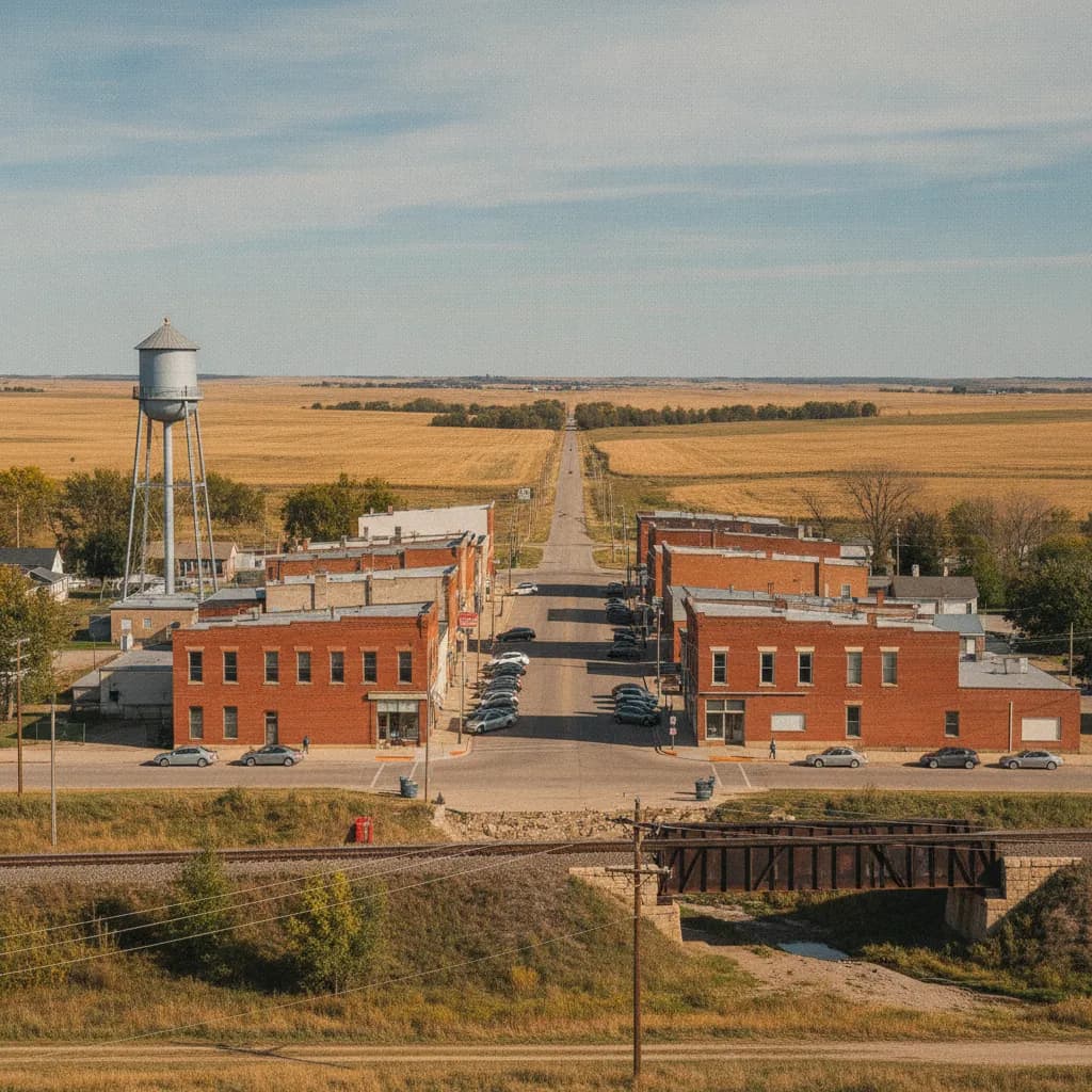 View of Fairbury, NE