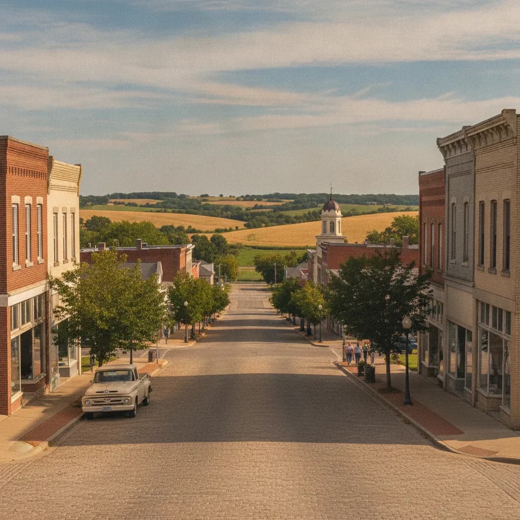 View of Falls City, NE