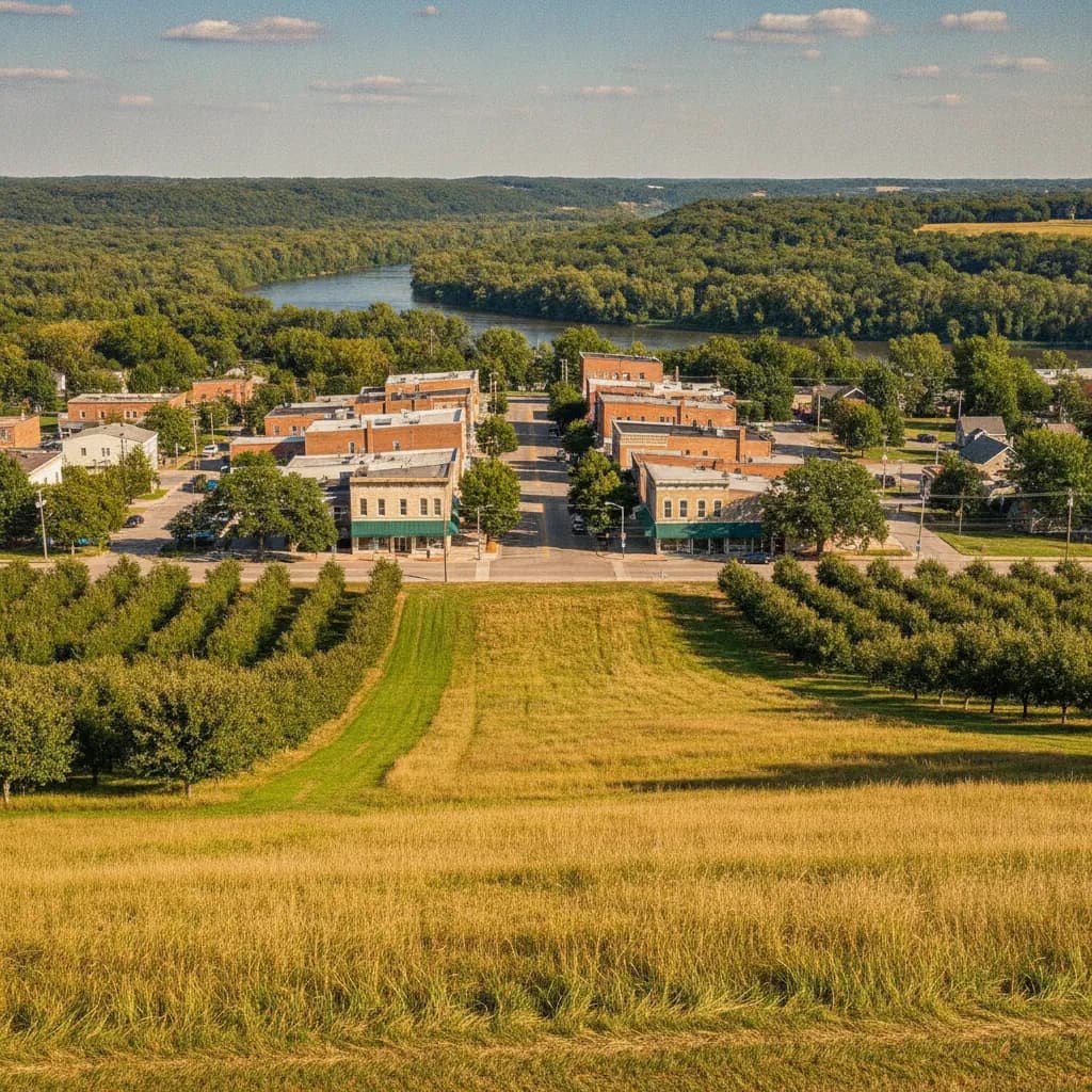 View of Nebraska City, NE