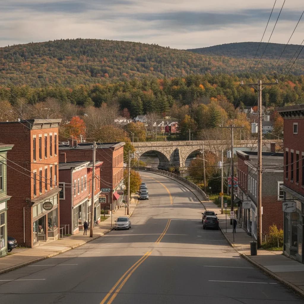 View of Franklin, NH