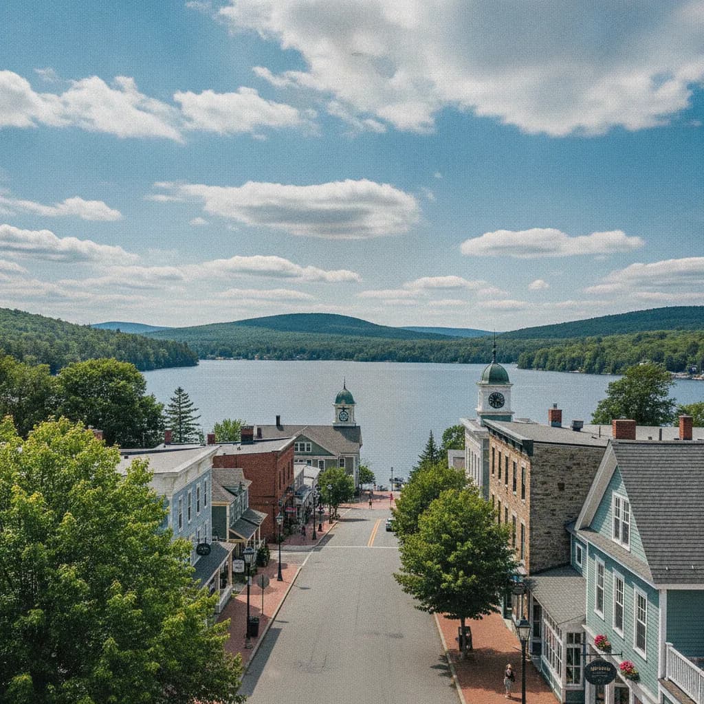 View of Meredith, NH