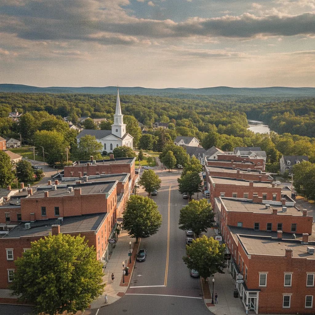 View of Tilton, NH
