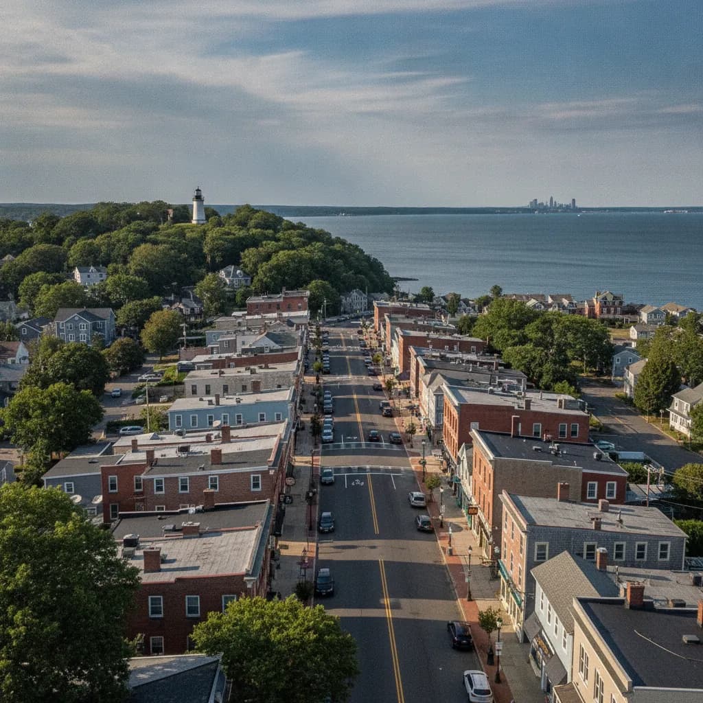 View of Atlantic Highlands, NJ