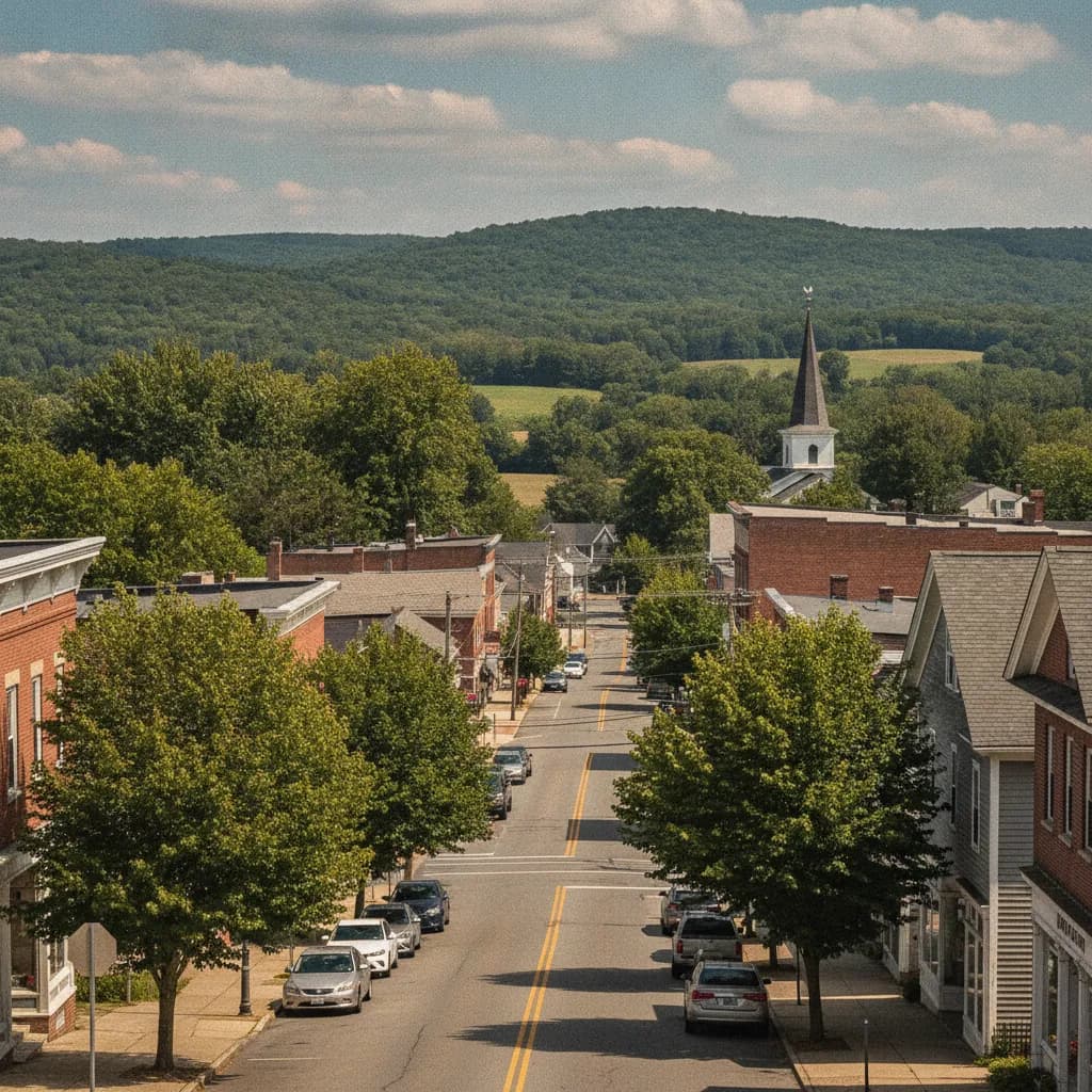 View of Beattystown, NJ