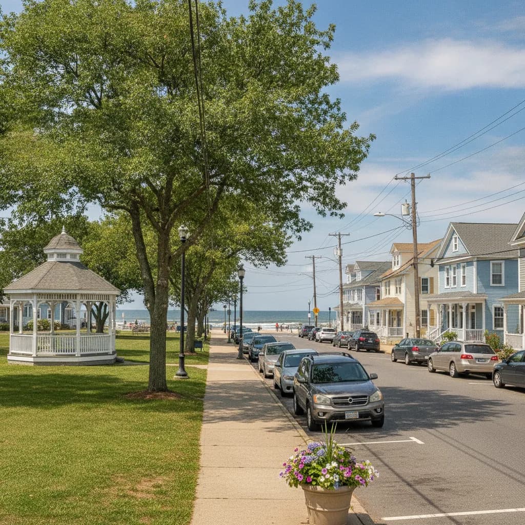 View of Bradley Beach, NJ