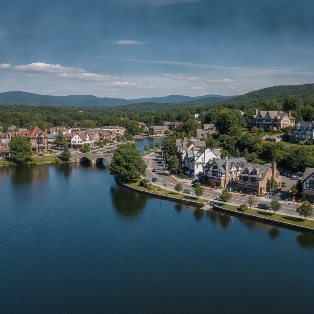 View of Lake Mohawk, NJ