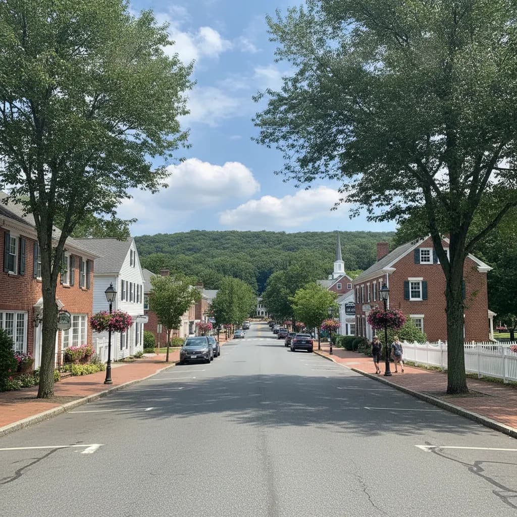 View of Lincroft, NJ